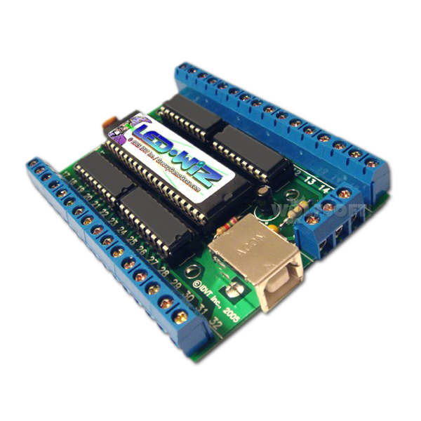 LED-WIZ 32 Port USB Lighting and Output Controller