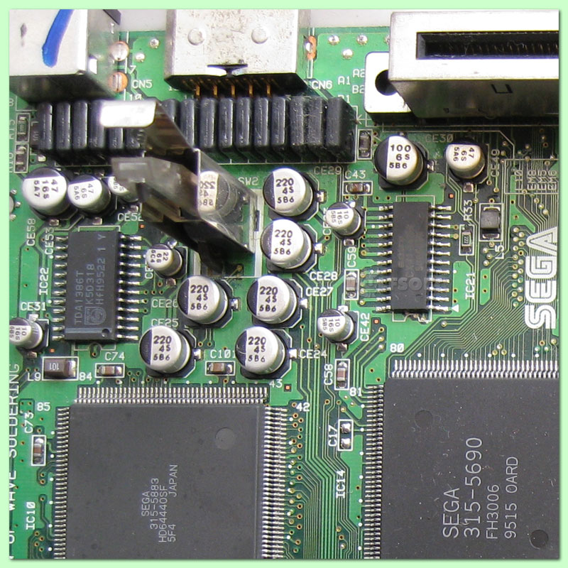 Sega Saturn (reCAP) Kondensatoren Austausch