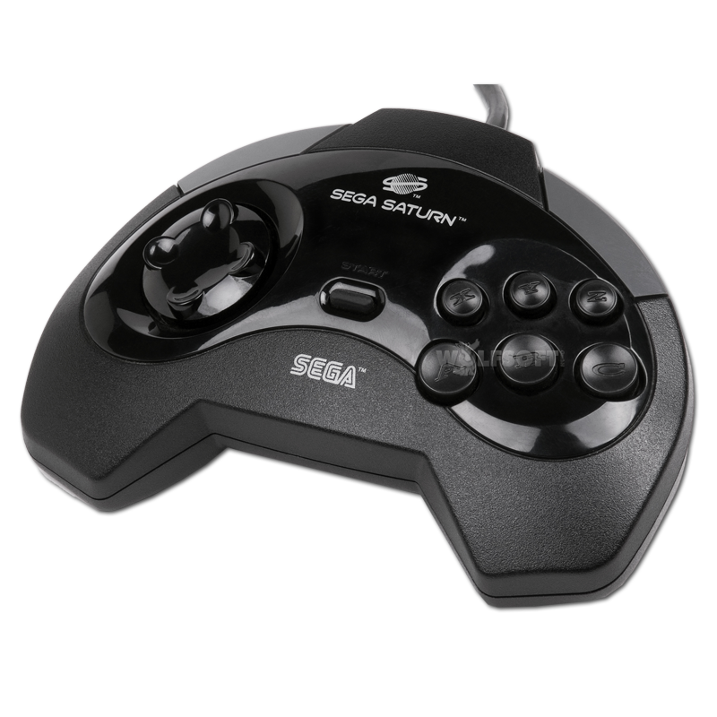 Saturn Controller black (Orginal Sega) 6 Button MK-80301